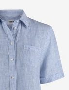 Moa SS Skjorta Vit/Blå