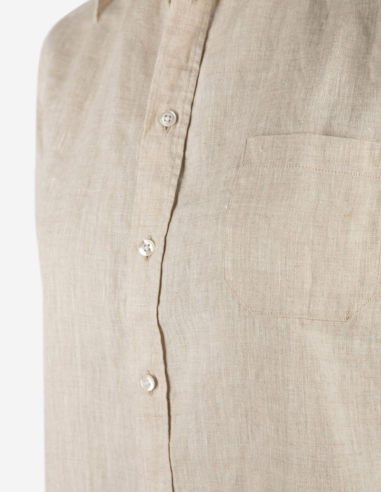 Mimmi Skjorta Linne Beige