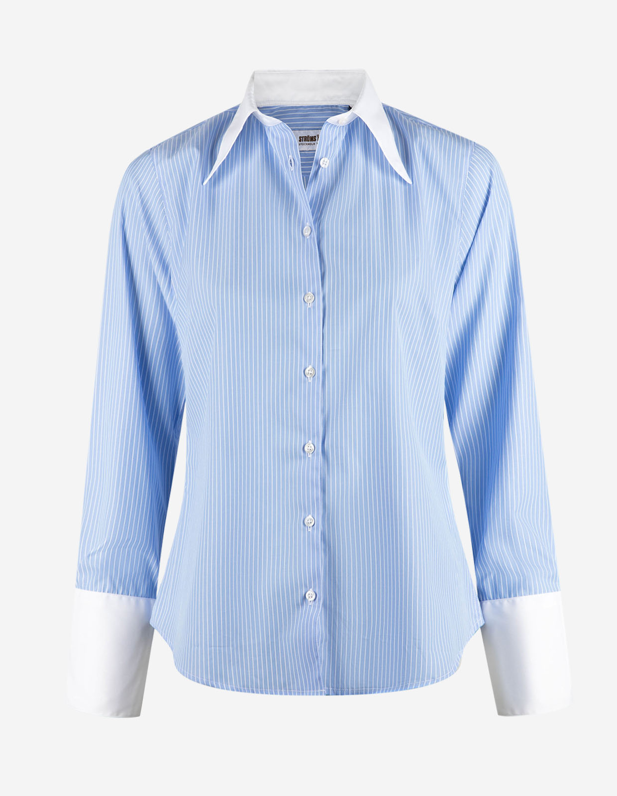 Molly Skjorta Ljusblå/Vit