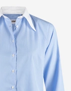 Molly Skjorta Ljusblå/Vit