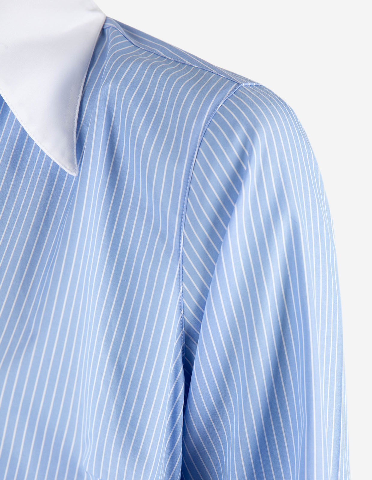 Molly Skjorta Ljusblå/Vit