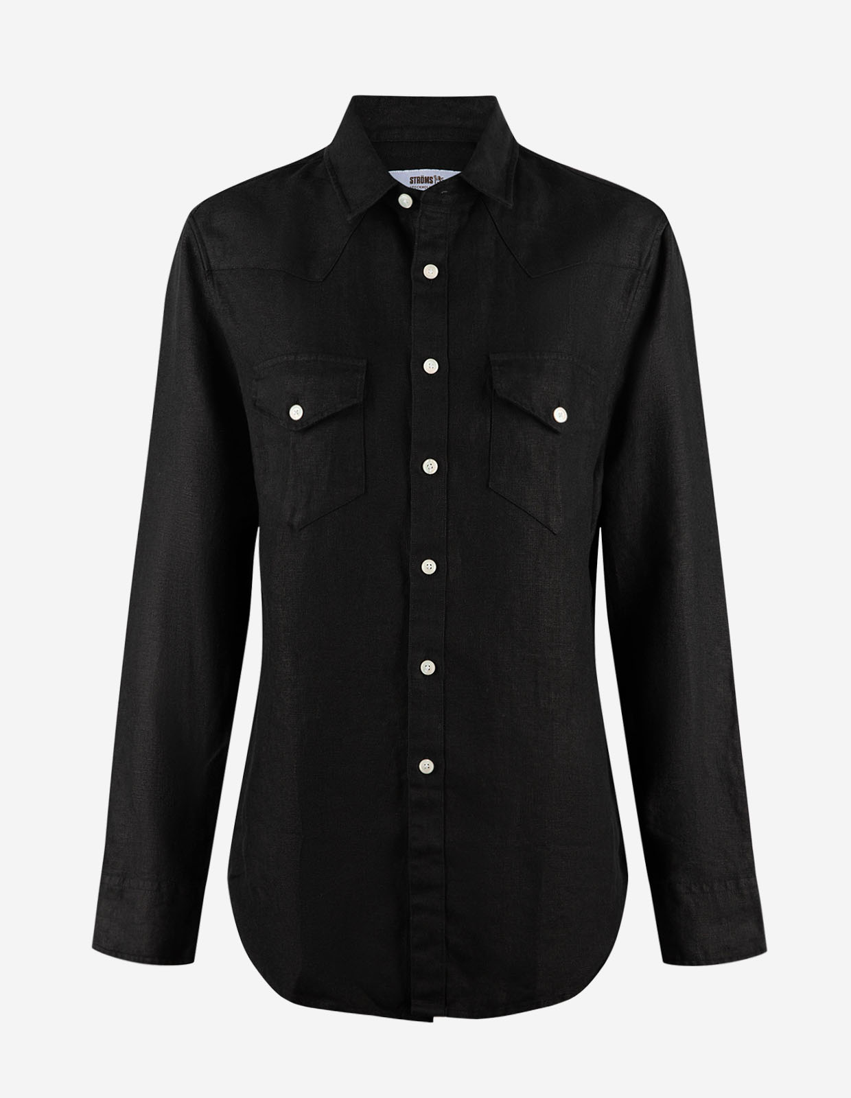 Maja Overshirt Linne Svart