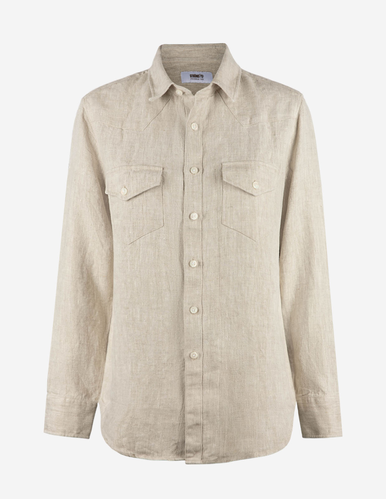 Maja Overshirt Linne Sandbeige 40