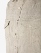 Maja Overshirt Linne Sandbeige 40