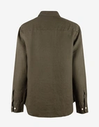 Maja Overshirt Linne Olivgrön 36