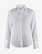 Molly Skjorta Embroidery Anglais Vit