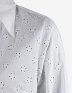 Molly Skjorta Embroidery Anglais Vit