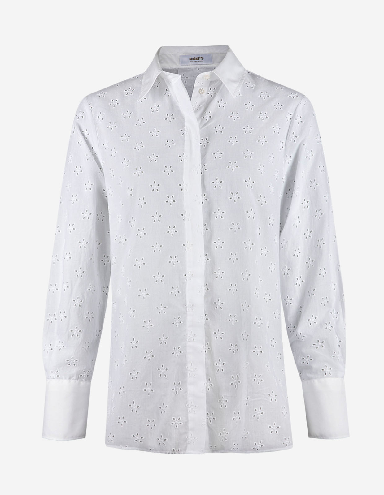 Mirja Skjorta Emboidery Anglais Vit