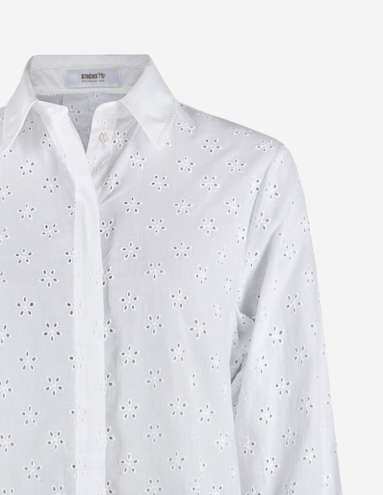 Mirja Skjorta Emboidery Anglais Vit