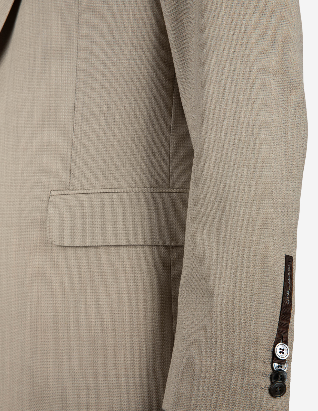 Fogerty Kavaj Strukturerad Ull Beige