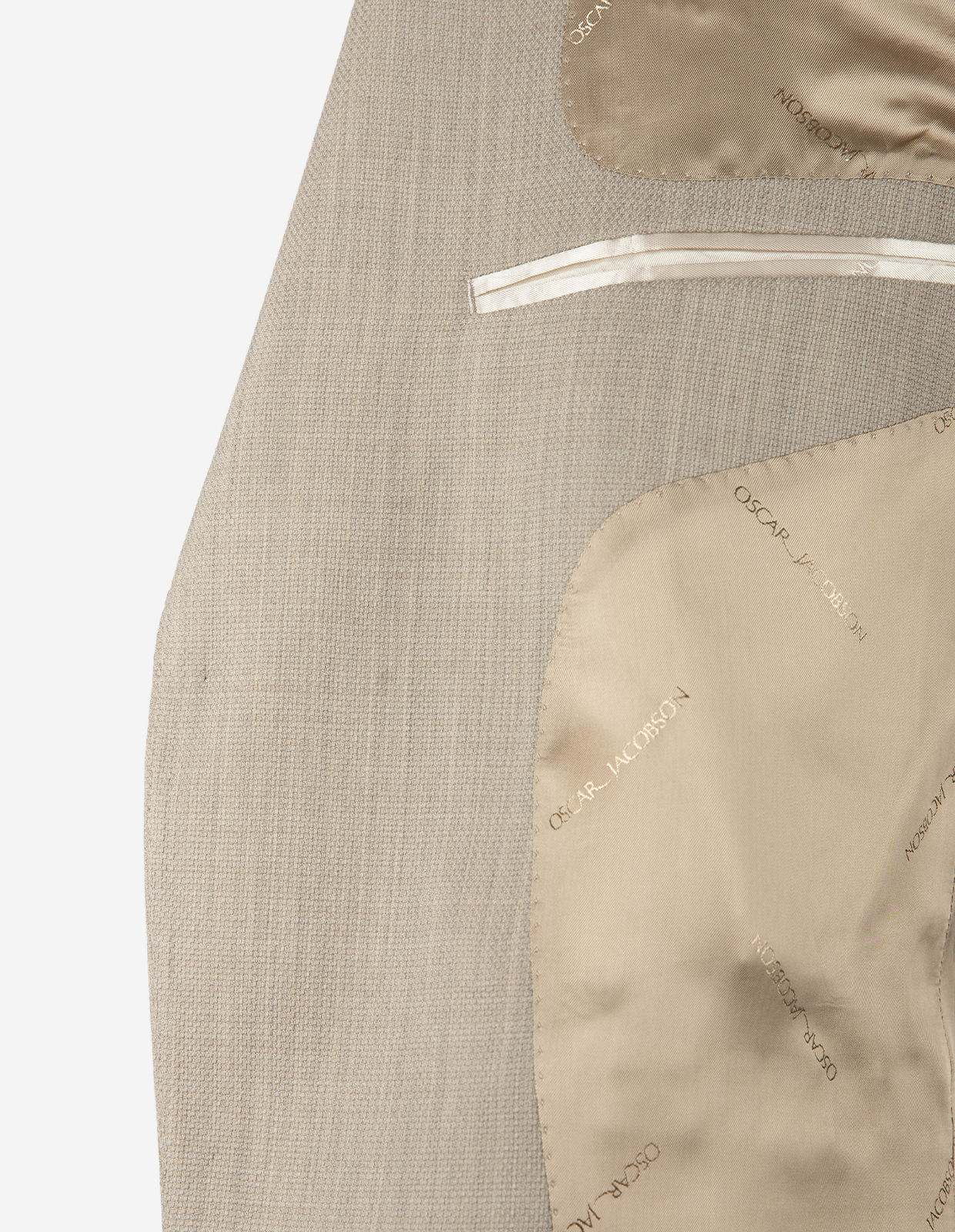 Fogerty Kavaj Strukturerad Ull Beige