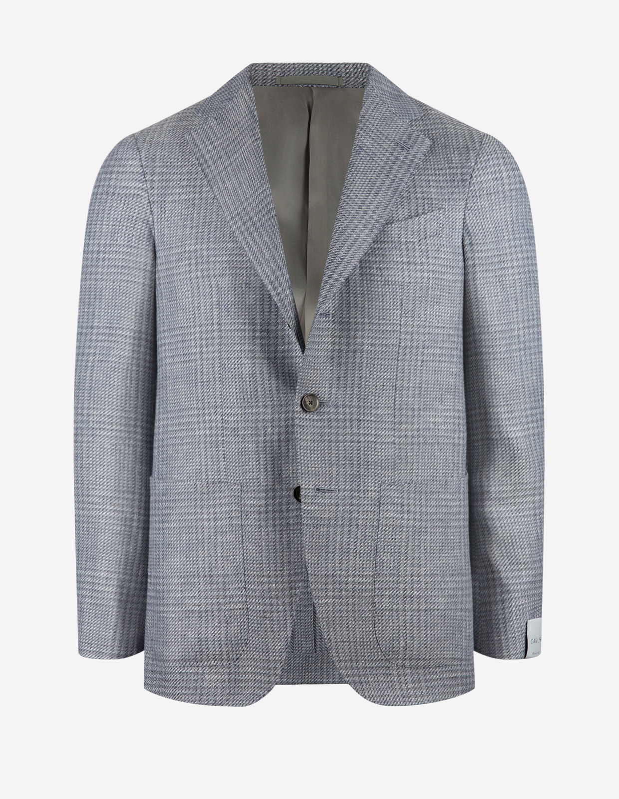 Aida Kavaj Linne Ull Glencheck Ljusblå