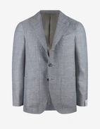 Aida Kavaj Linne Ull Glencheck Ljusblå