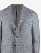 Aida Kavaj Linne Ull Glencheck Ljusblå