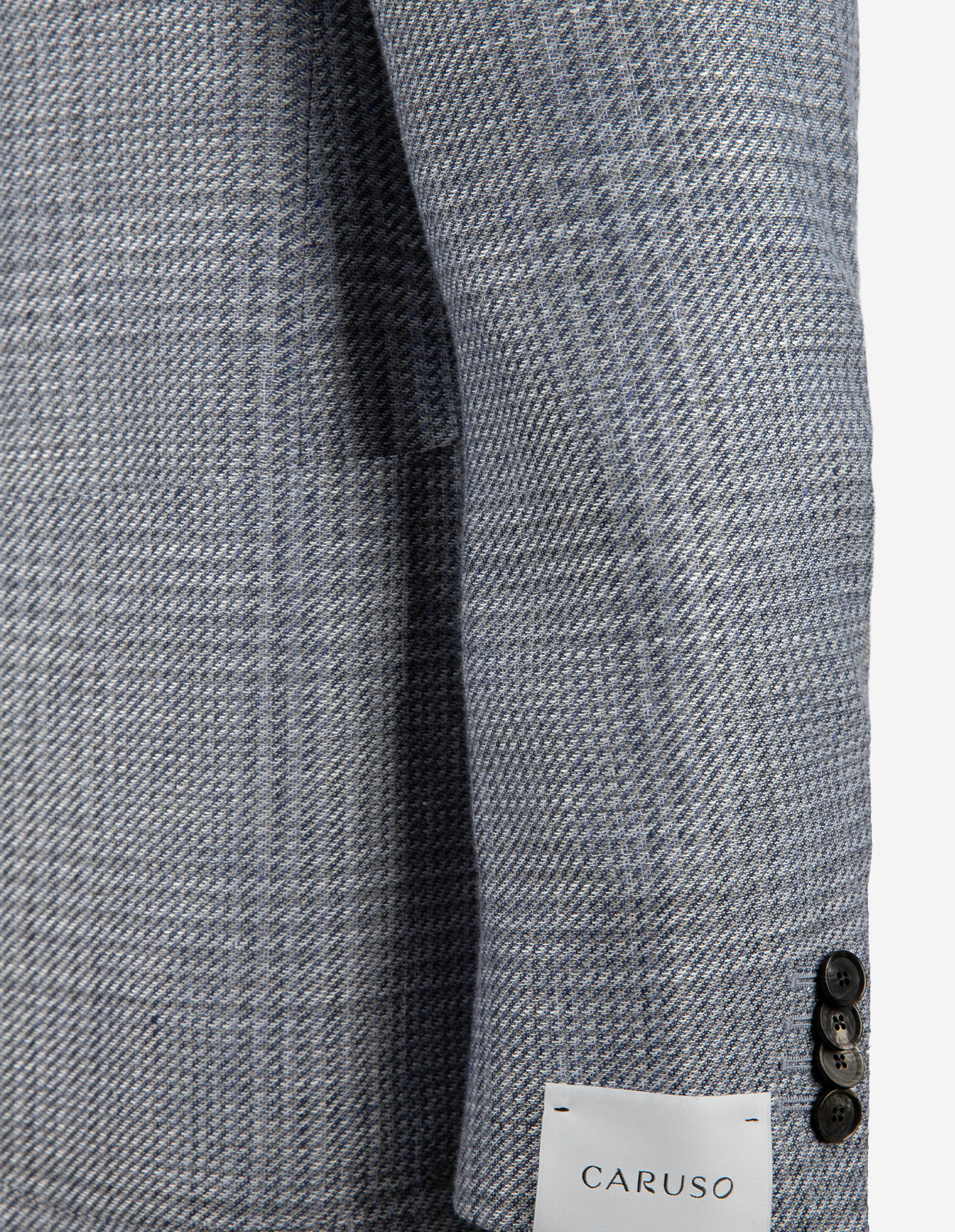 Aida Kavaj Linne Ull Glencheck Ljusblå