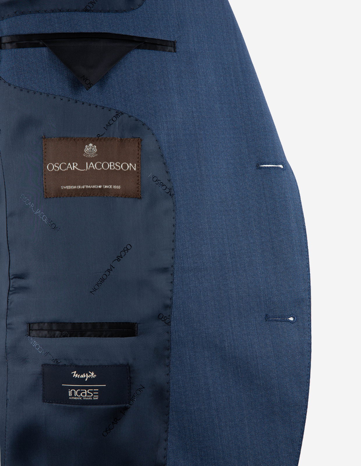 Fogerty Dandy Kostym Ull Blå