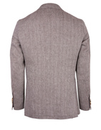 Tosca Jacket Linen Wool Herringbone Beige/Brown Stl 48