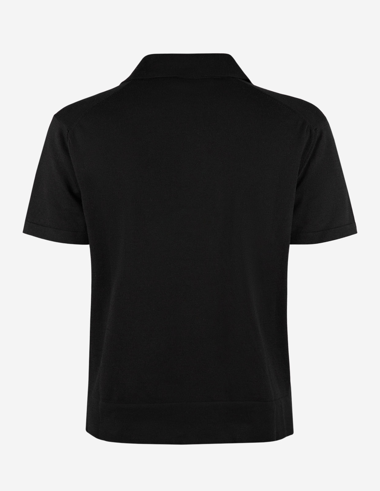 Open Polo Piquet Svart