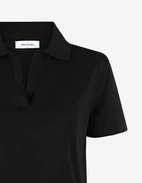 Open Polo Piquet Svart