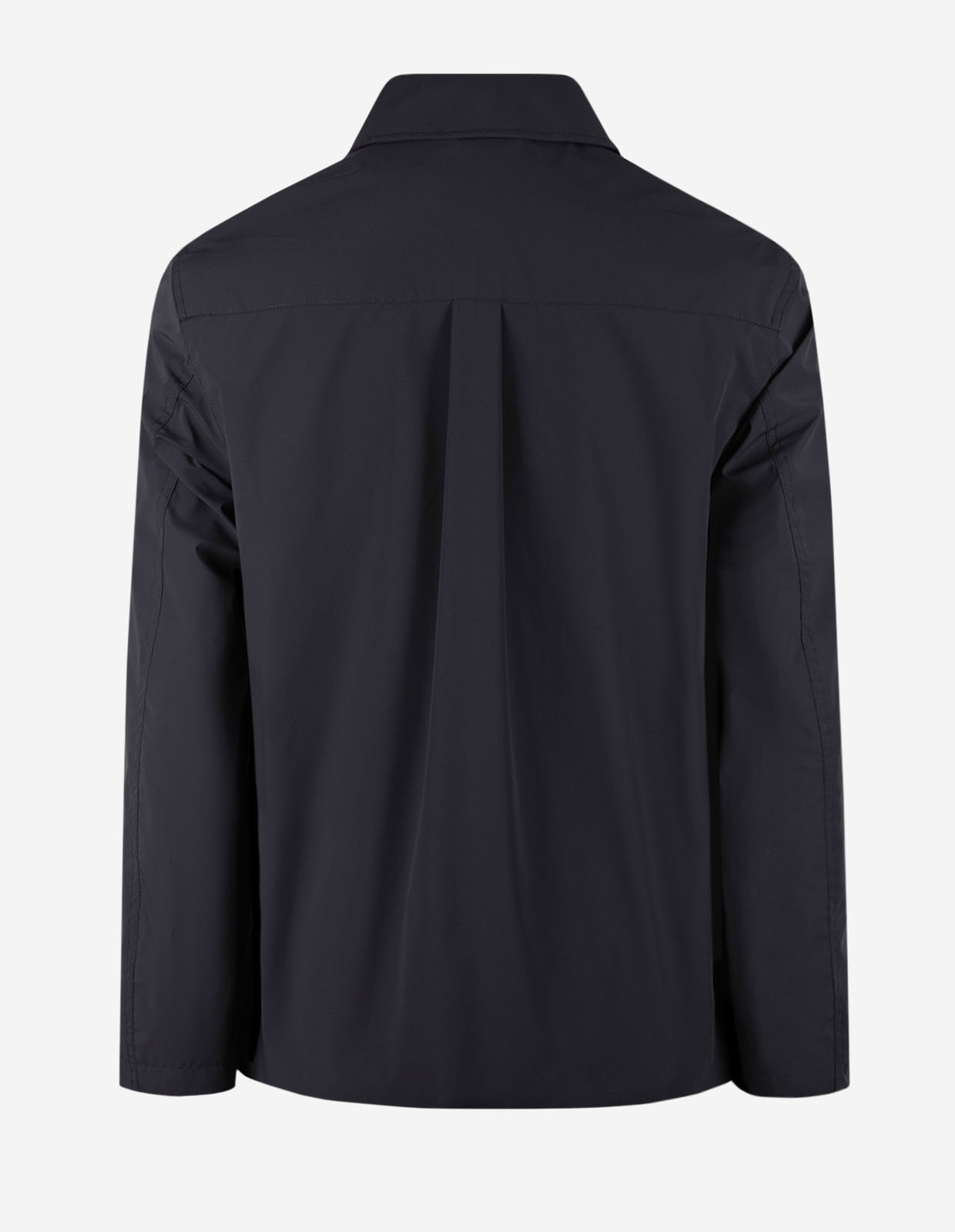 Zipped Shirt Jacket Jacka Teknisk Stretch Marinblå