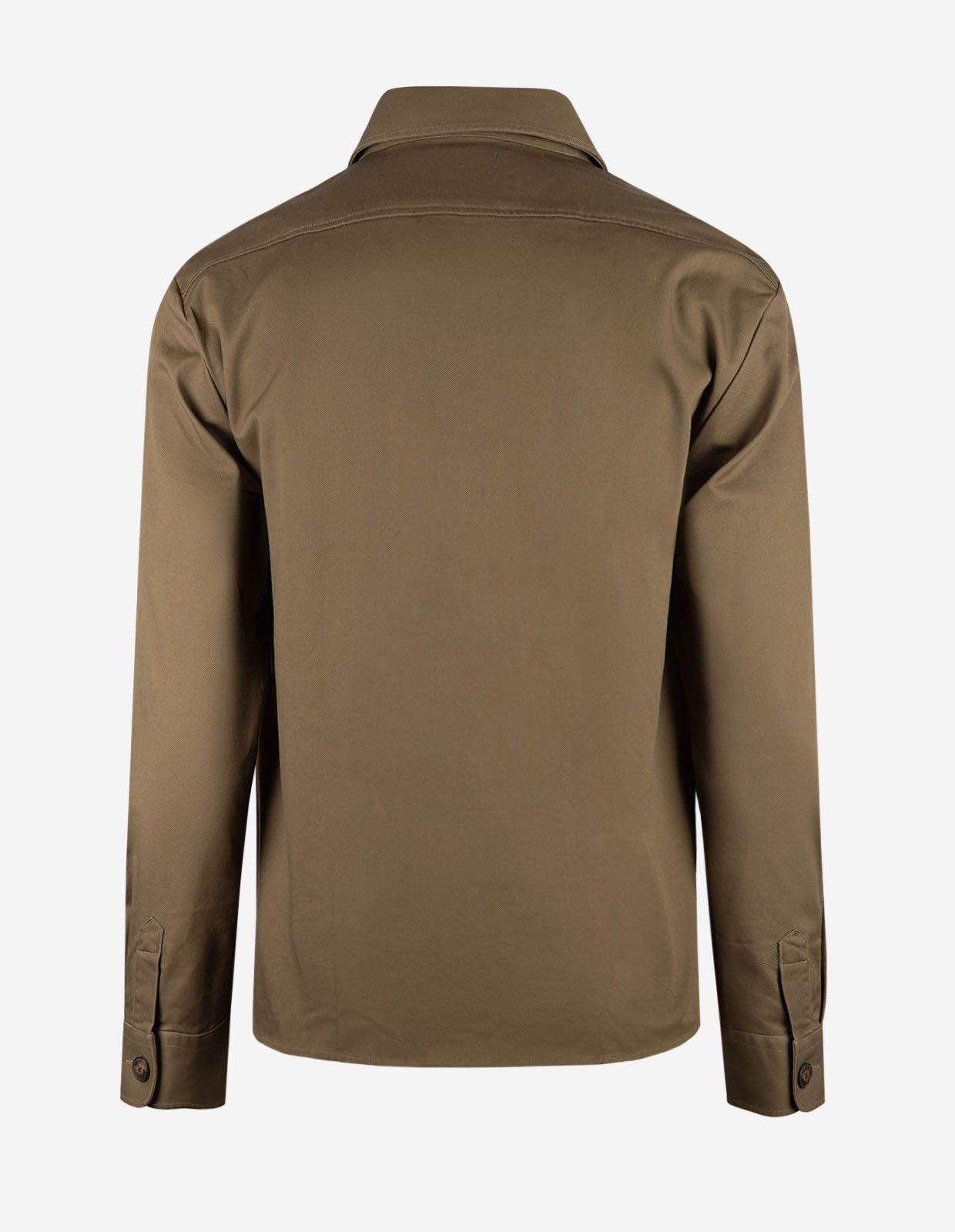 Firenze Overshirt Bomull Stretch Olivgrön