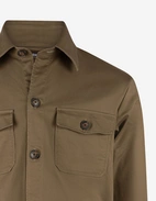 Firenze Overshirt Bomull Stretch Olivgrön