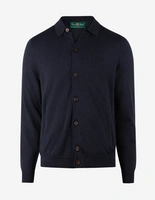 Tyneham Cardigan Bomull Cashmere Marinblå