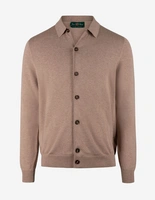 Tyneham Cardigan Bomull Cashmere Brun