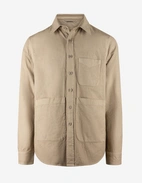 Utility Overshirt Bomull Linne Beige