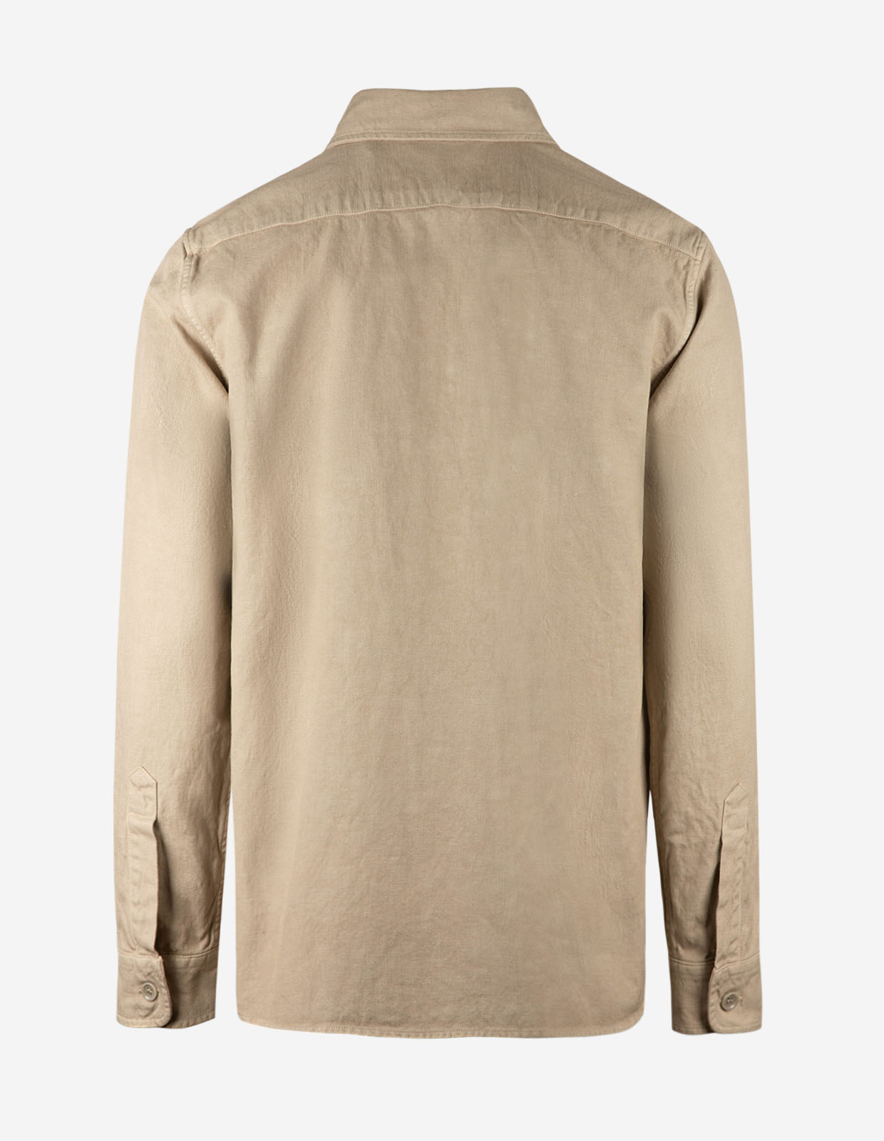 Utility Overshirt Bomull Linne Beige