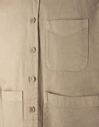 Utility Overshirt Bomull Linne Beige