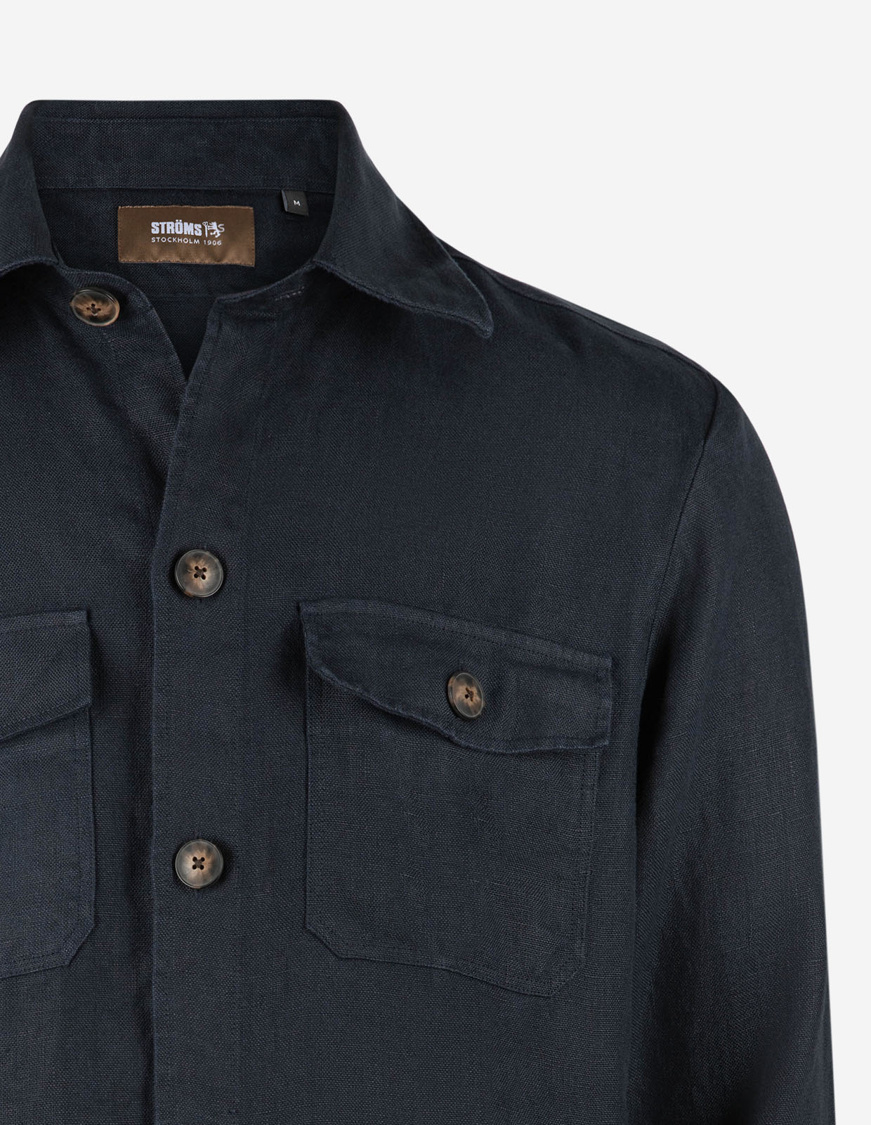 Firenze Overshirt Linne Navy