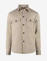 Firenze Overshirt Bomull Stretch Gråbeige M