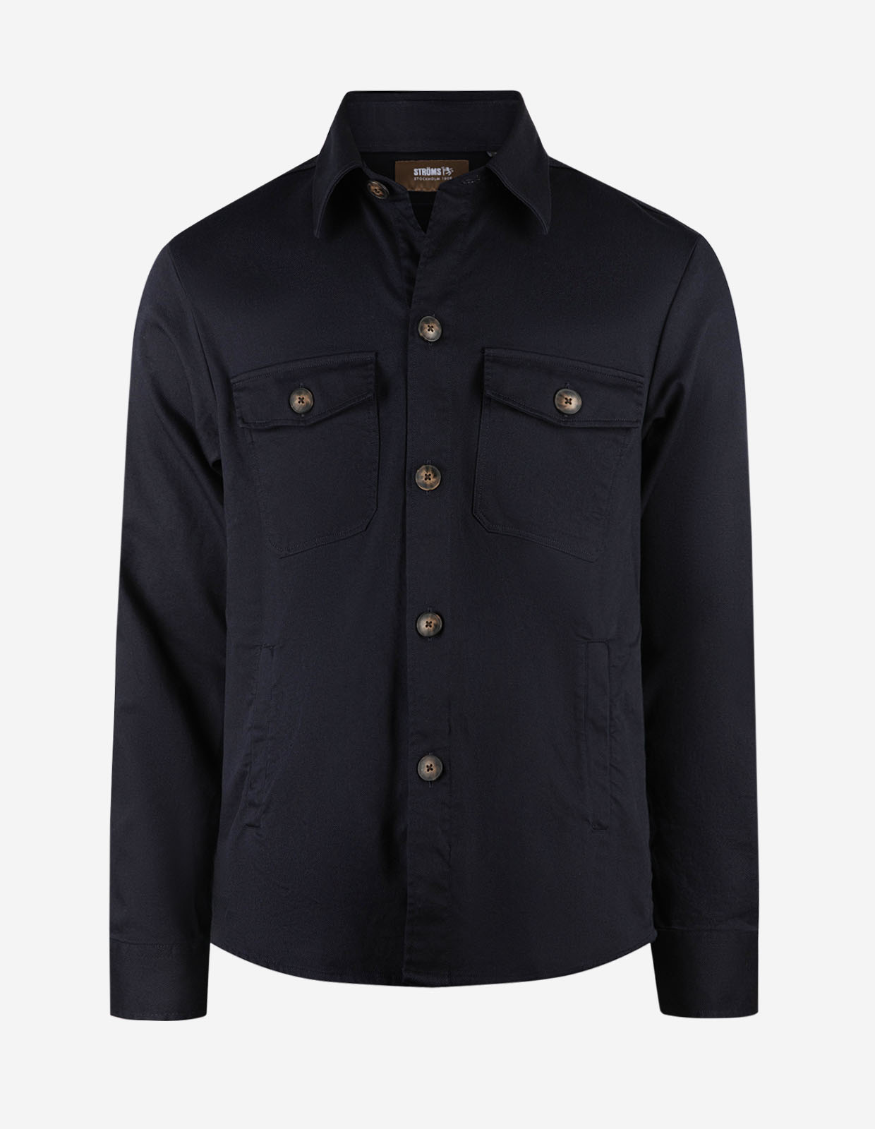 Firenze Overshirt Bomull Stretch Navy