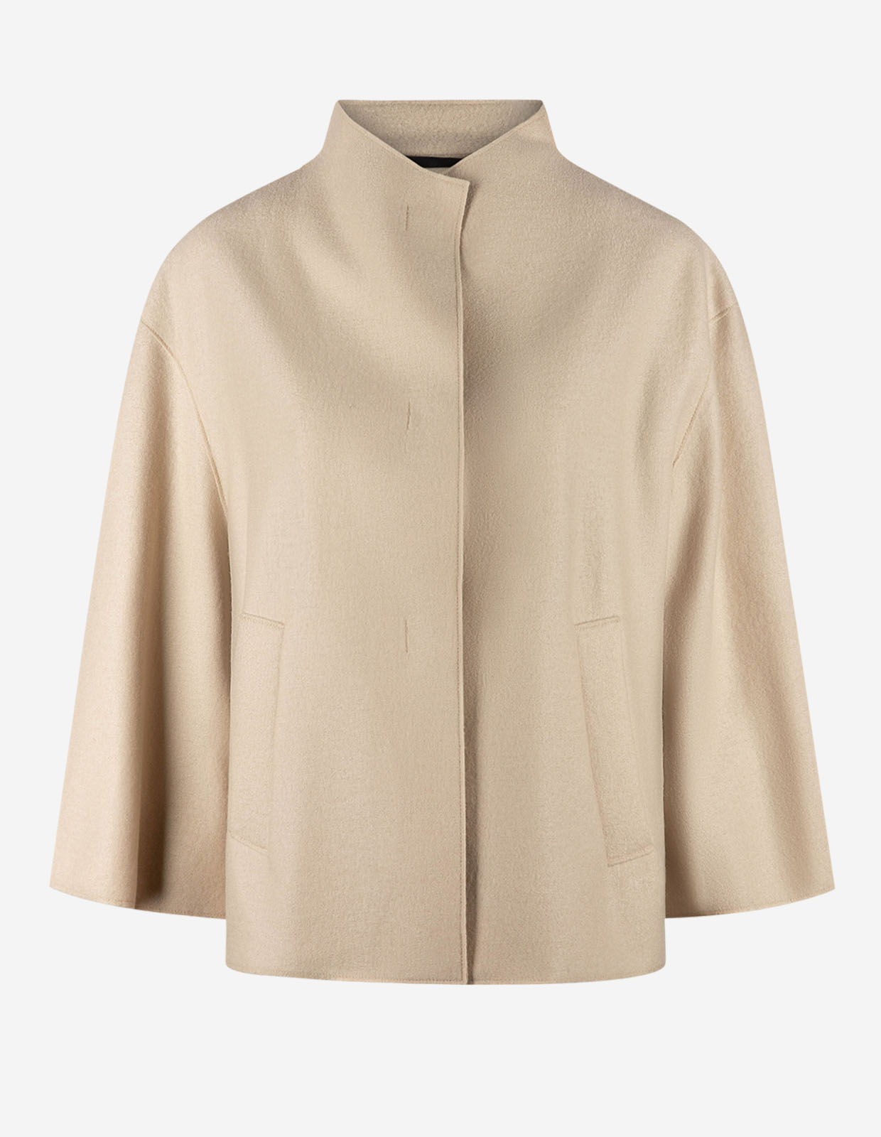 Jacka Kokt Ull Sandbeige