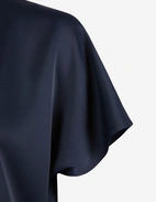 Mia Top Satin Mörkblå