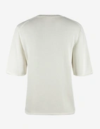 Stickad T-shirt Benvit