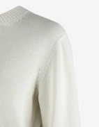 Stickad T-shirt Benvit