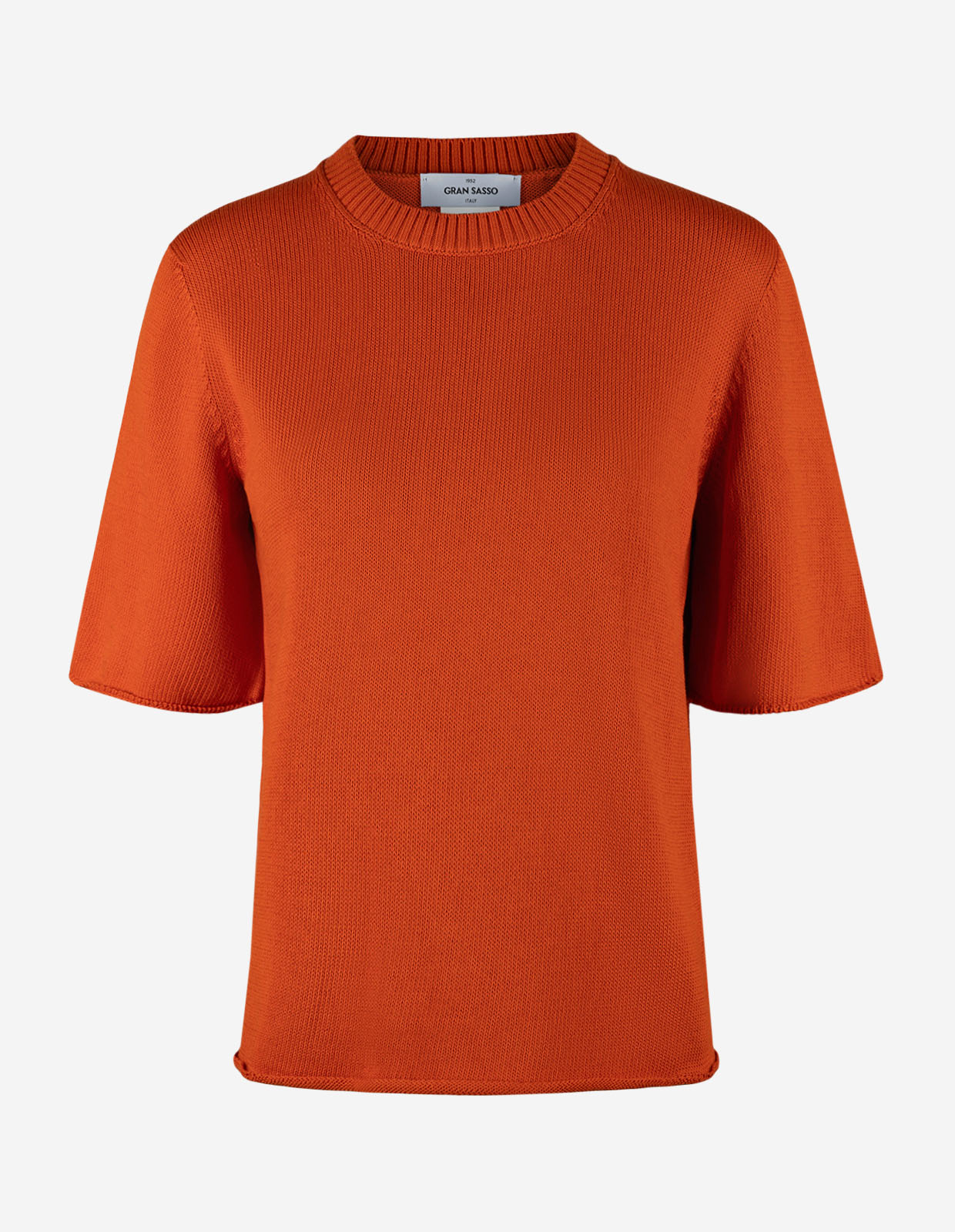 Stickad T-shirt Orange