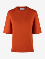 Stickad T-shirt Orange