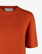 Stickad T-shirt Orange