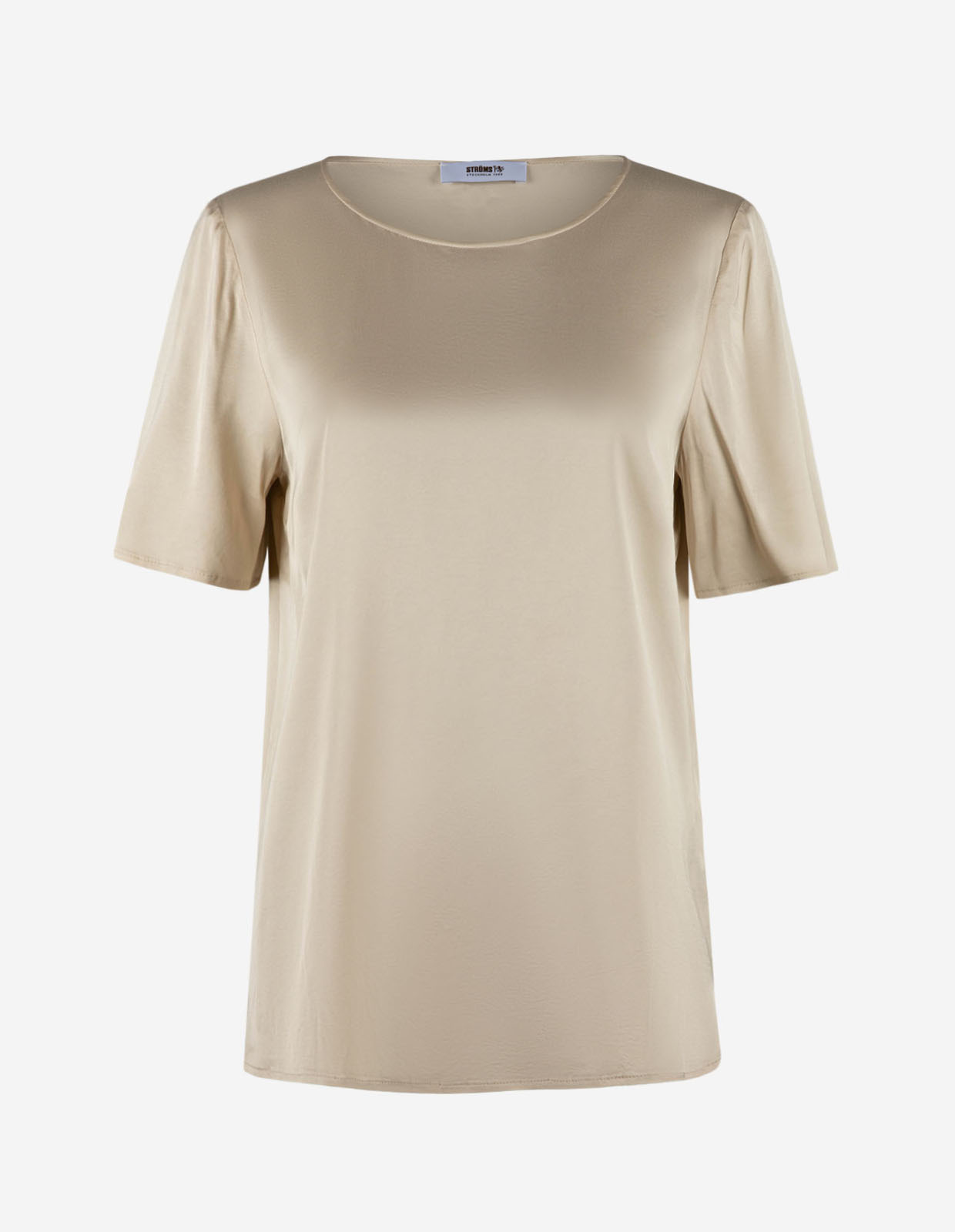 Kortärmad Blus Beige