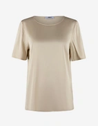 Kortärmad Blus Beige