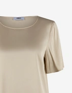 Kortärmad Blus Beige