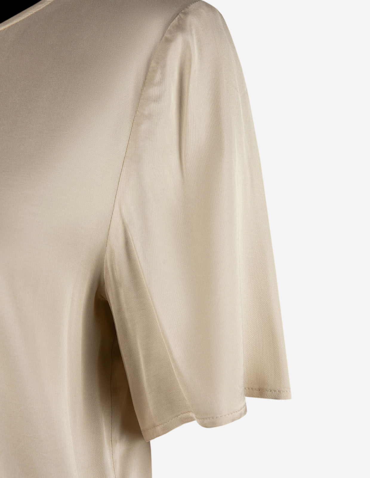 Kortärmad Blus Beige