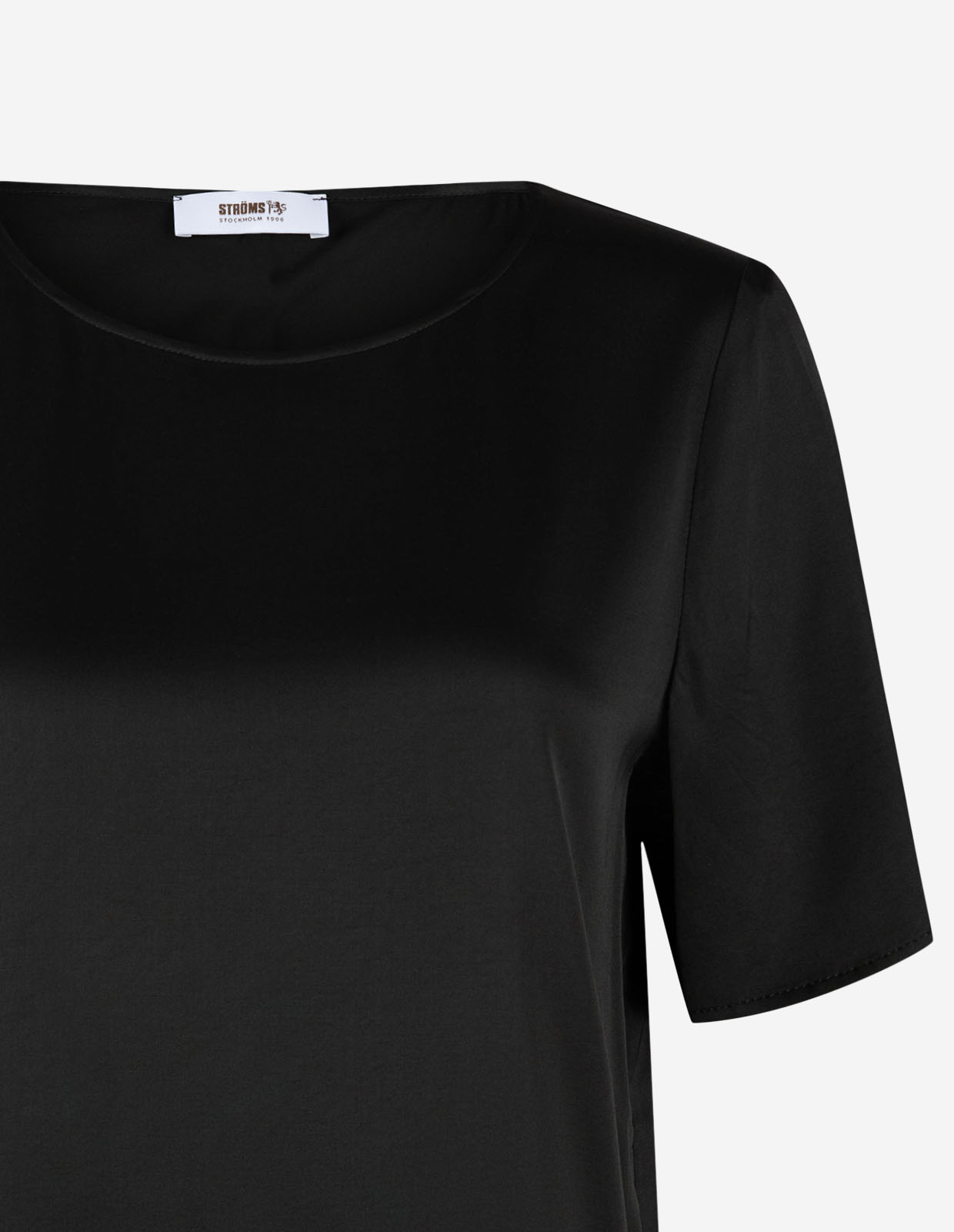 Kortärmad Blus Svart 44