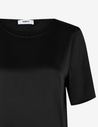 Kortärmad Blus Svart 44