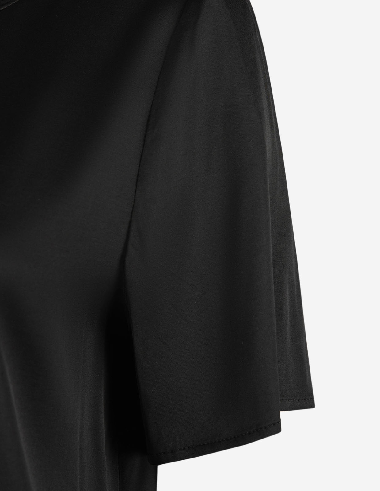 Kortärmad Blus Svart 44