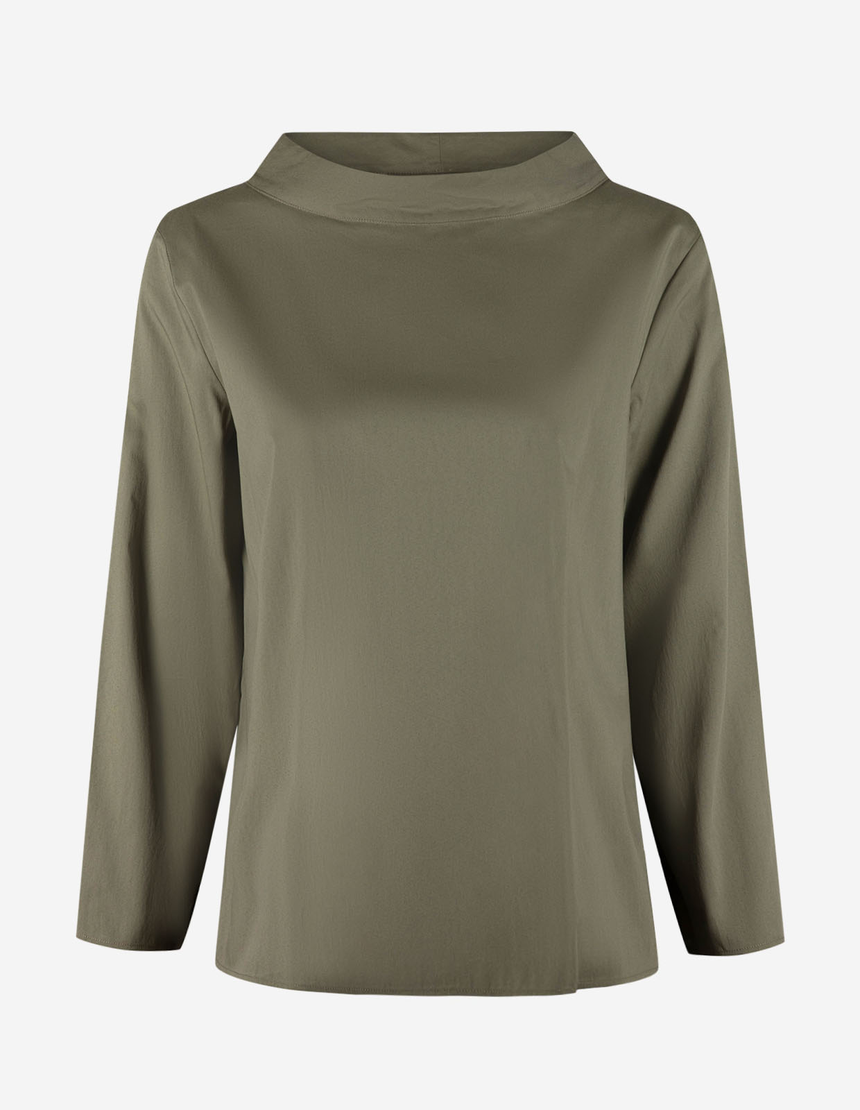 Clara Skjortblus Olivgrön