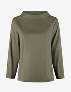 Clara Skjortblus Olivgrön